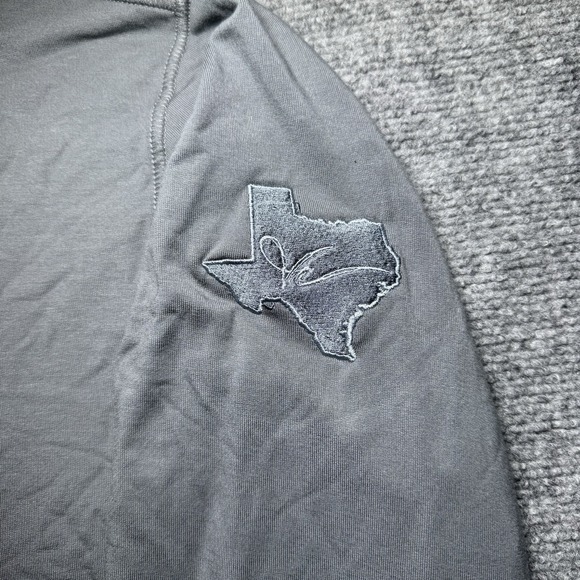 Travis Mathew Newport 1/4 Zip Fleece Mens Large Shade Gray Golf Embroidered NEW - Picture 4 of 14